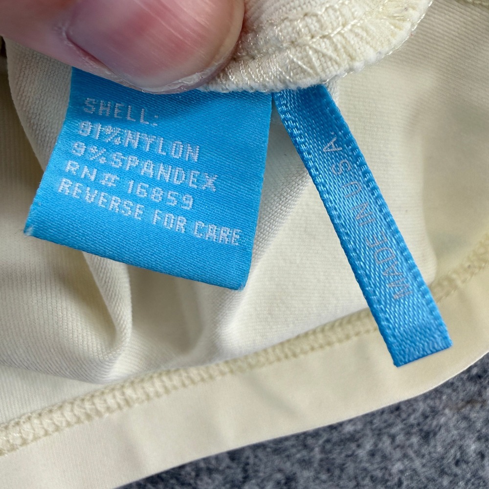 J.McLaughlin Top Women S Cream 3/4 Sleeve Scoop Neck Stretch Minimalist - Picture 9 of 12